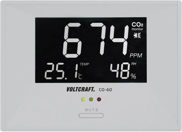 Voltcraft CO-60 - Merač oxidu uhličitého